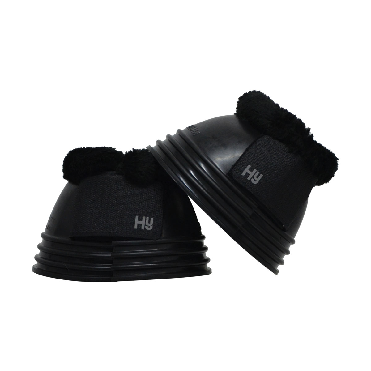 Hy Equestrian Ringed Fleece Topped Over Reach Boots - Image 4