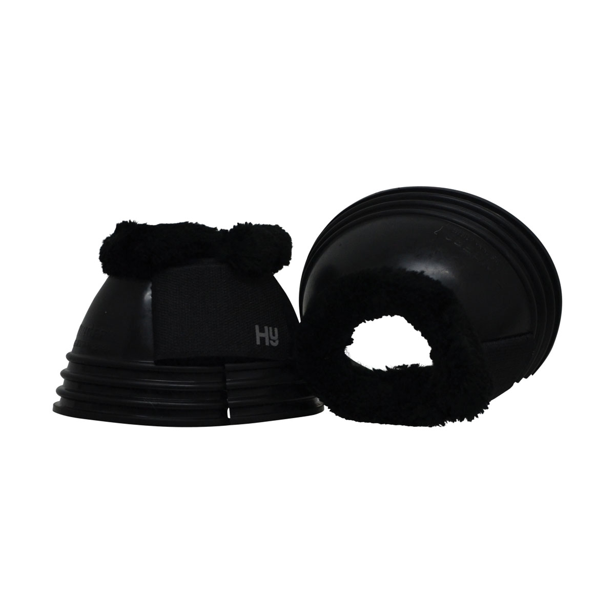 Hy Equestrian Ringed Fleece Topped Over Reach Boots - Image 2