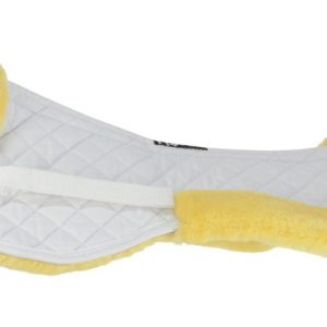 Hy Equestrian Fab Fleece Half Pad - White