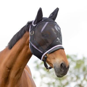 Hy Equestrian Mesh Half Mask with Ears