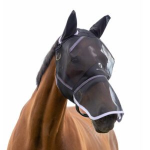 Mesh Full Mask with Ears and Nose by Hy Equestrian 