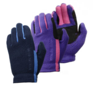 Hy Equestrian Children's Fleece Riding Gloves