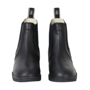Fleece Lined Wax Leather Jodhpur Boot by Hy Equestrian 