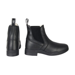 Fleece Lined Wax Leather Jodhpur Boot by Hy Equestrian