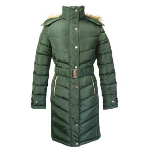 Coldstream Ladies Long Quilted Coat -Branxton - Fern Green, S
