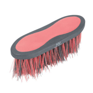 Hy Sport Active Long Bristle Dandy Brush - Coral Rose