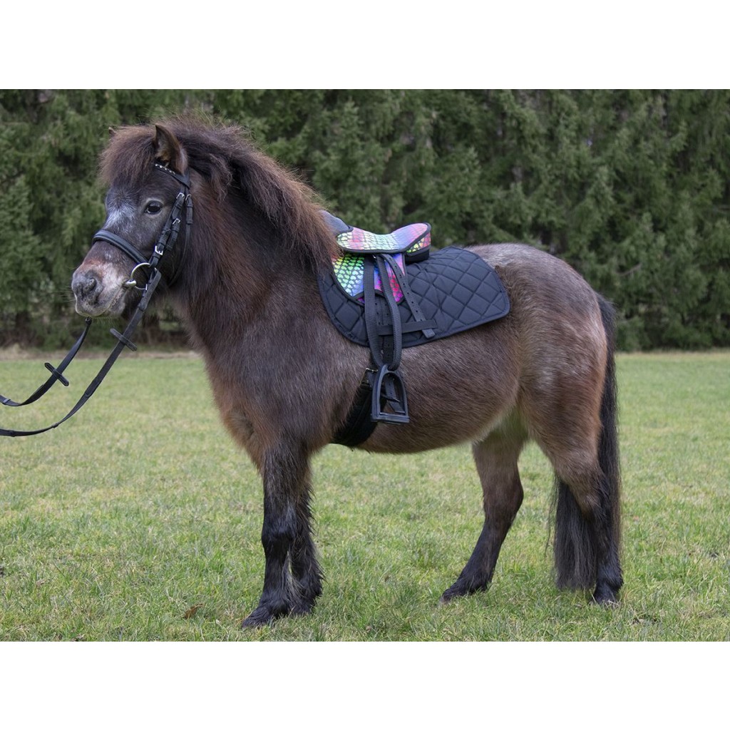 HKM Shetland Pony Saddle Set Colourful - Image 3