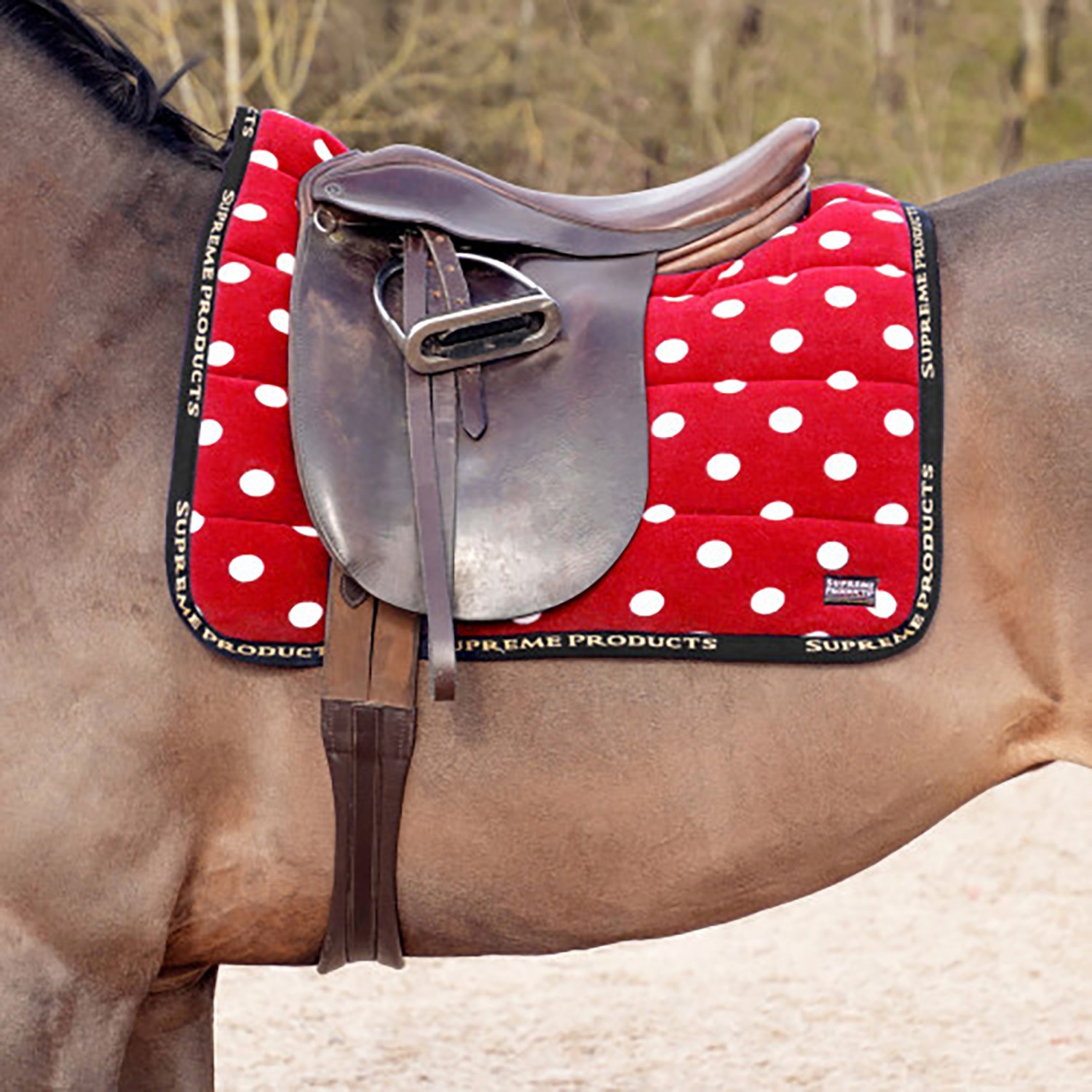 Dotty Fleece Saddle Pad by Supreme Products