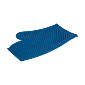 Lincoln Rubber Grooming Mitt - Blue