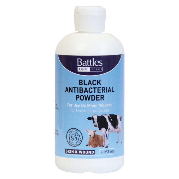 Battles Black Antibacterial Powder 125g