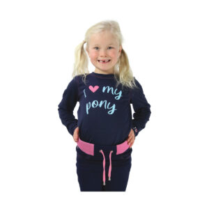 I Love My Pony Collection Long Sleeve Navy T-Shirt by Little Rider