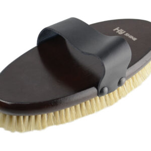 Hy Equestrian Deluxe Body Brush with Pig Bristles