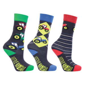 Tractor Collection Socks by Little Knight -Pack of 3