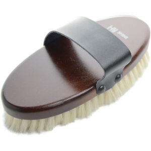 Hy Equestrian Deluxe Goat Hair Wooden Body Brush