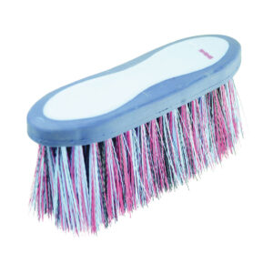 Hy Equestrian Pro Groom Long Bristle Dandy Brush - Navy/Light BLue