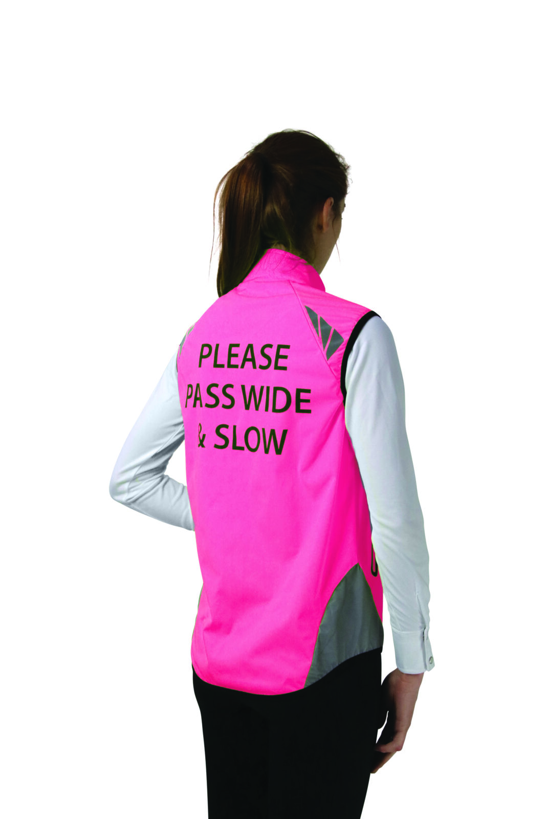 Reflector Gilet Pass Wide and Slow by Hy Equestrian Children's - Image 3