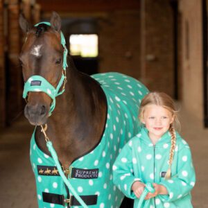 Dotty Fleece Head Collar & Lead Rope by Supreme Products 