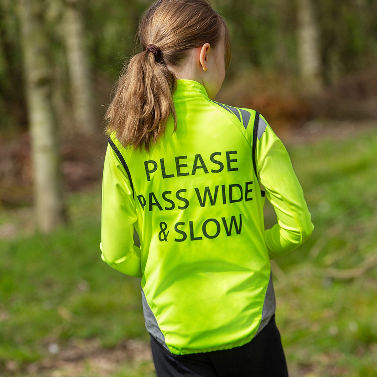Reflector Gilet Pass Wide and Slow Children's by Hy Equestrian - Image 2