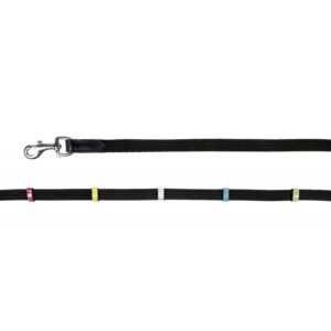 HKM Web Reins -Coloured Loops- Black