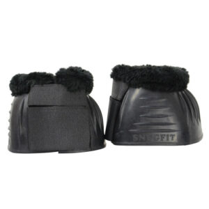 Hy Equestrian SnugFit Fleece Topped Over Reach Boots