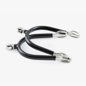 Premier Equine Rubber Covered Roller Ball Spurs