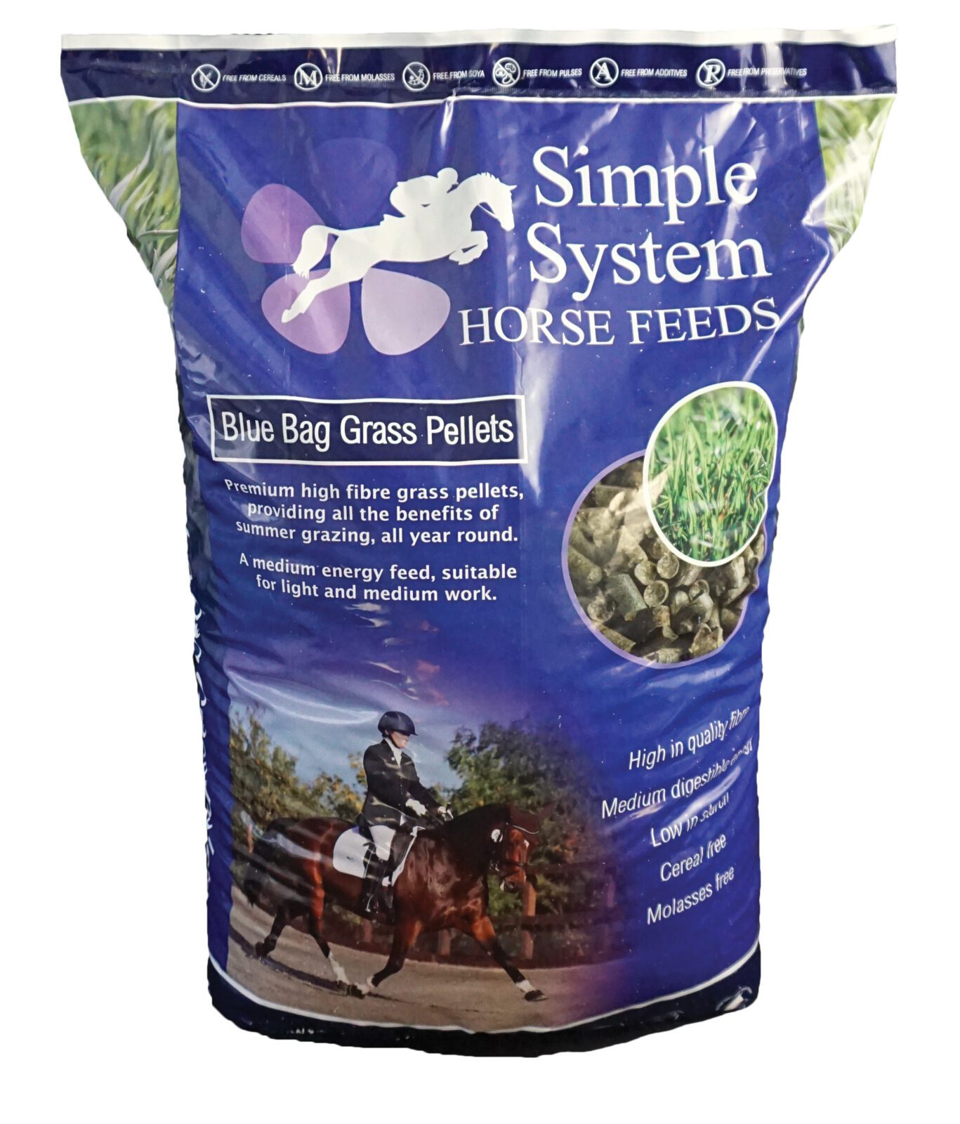 Simple System Blue Bag Grass Pellets 20kg Click & Collect - Manor ...