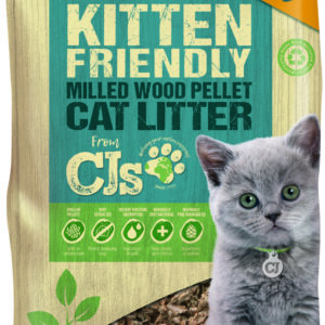 CJs Kitten Friendly Wood Pellet Litter 10L