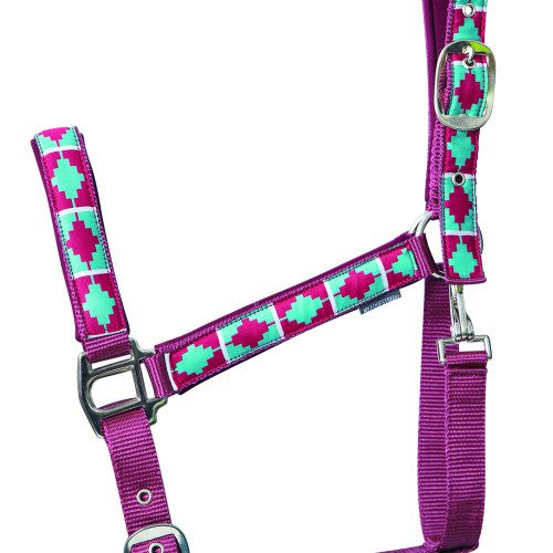 Hy Equestrian Woven Polo Head Collar & Lead Rope - Image 2