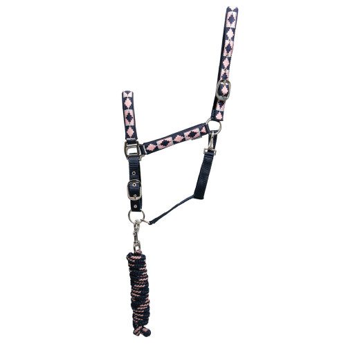 Hy Equestrian Woven Polo Head Collar & Lead Rope - Image 6