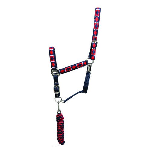 Hy Equestrian Woven Polo Head Collar & Lead Rope - Image 7