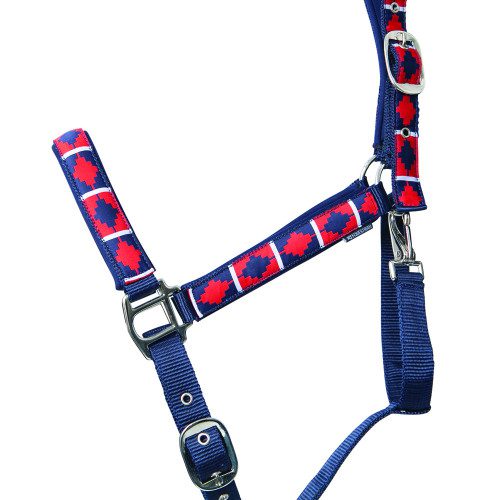 Hy Equestrian Woven Polo Head Collar & Lead Rope - Image 4