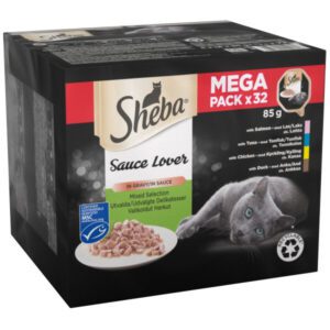 Sheba Sauce Lover Mixed Selection in Gravy Trays 32 x 85g