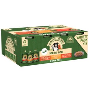 James Wellbeloved Dog Senior Grain Free Chicken, Lamb & Turkey Loaf Tin 12 x 400g