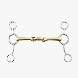 Premier Equine Brass Alloy Tom Thumb Bit with Lozenge