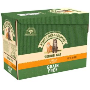 James Wellbeloved Senior Cat Grain Free Turkey Pouches 12 x 85g