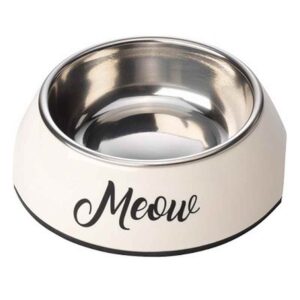 House of Paws Meow 2 in 1 Cat Bowl