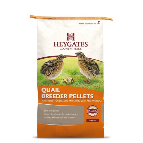 Heygates Quail Layers/Breeder Pellets 20kg Click & Collect