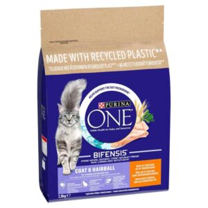 Purina One Adult Cat Coat & Hairball Chicken & Wholegrain 2.8kg