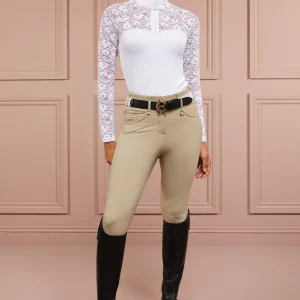 Newbury Long Sleeve Base Layer -White by Holland Cooper