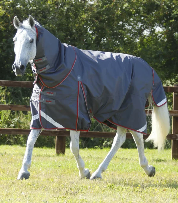 Premier Equine 50g Turnout Rug with Snug-Fit Neck Cover -Buster 
