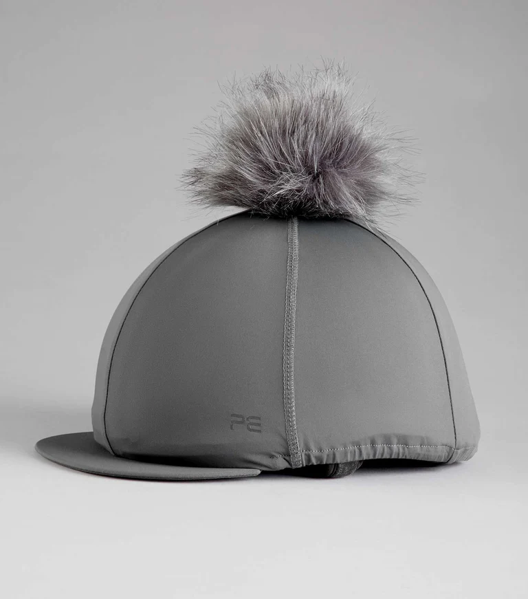 Premier Equine Jersey Hat Silk with Faux Fur Pom Pom - Image 6