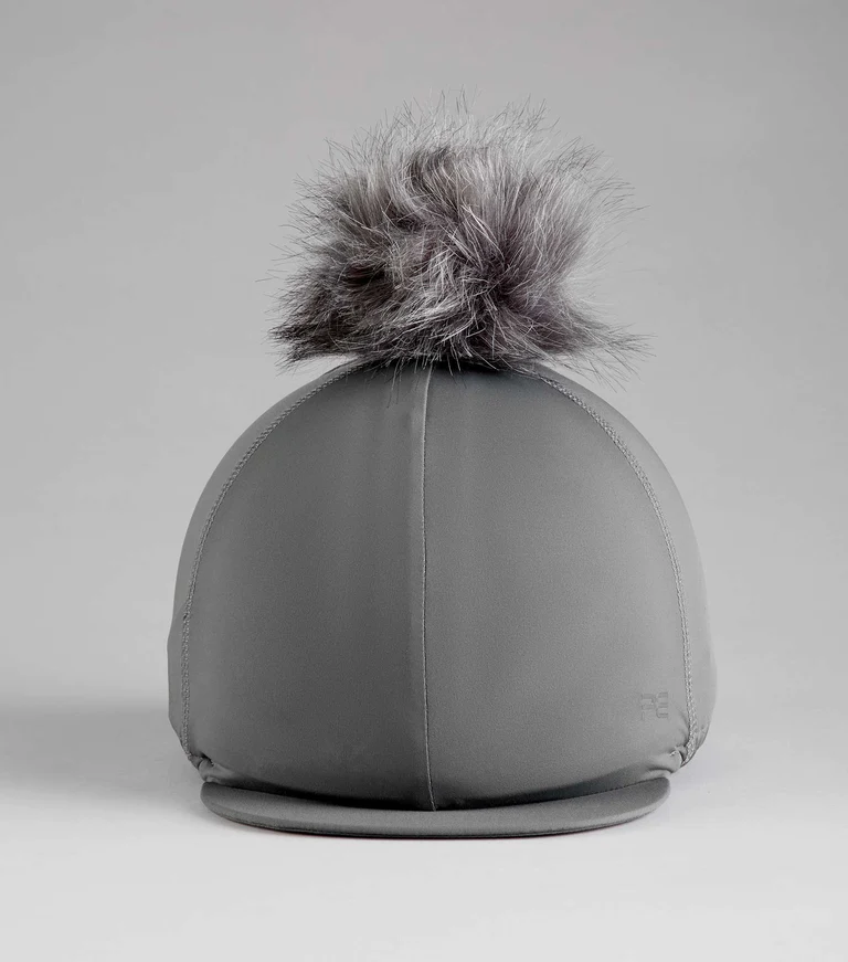 Premier Equine Jersey Hat Silk with Faux Fur Pom Pom - Image 10
