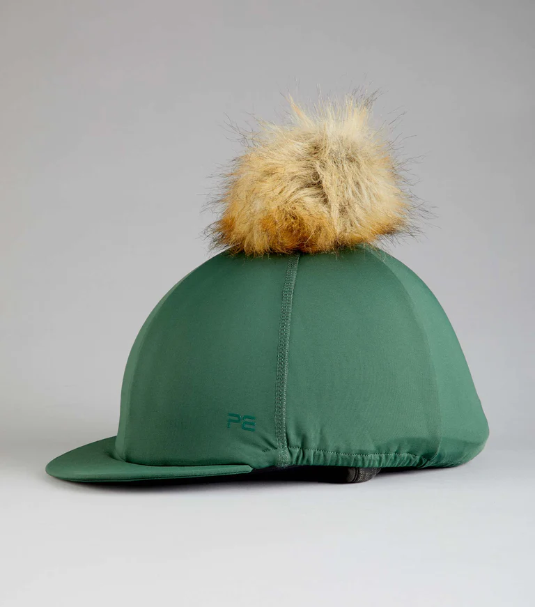 Premier Equine Jersey Hat Silk with Faux Fur Pom Pom - Image 5