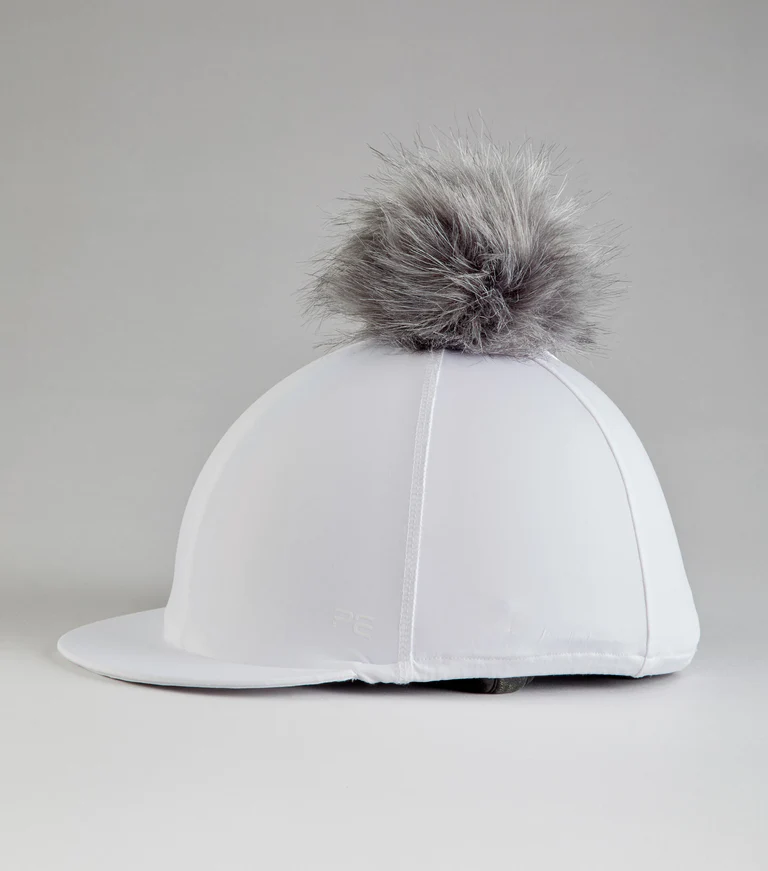 Premier Equine Jersey Hat Silk with Faux Fur Pom Pom - Image 8
