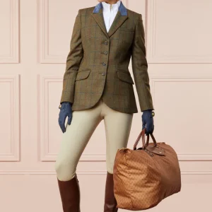 Holland Cooper Tweed Riding Jacket -Glen Green