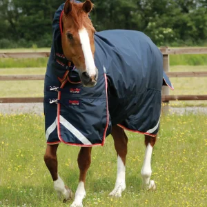 Premier Equine 200g Turnout Rug with Snug-Fit Neck Cover -Buster Storm 