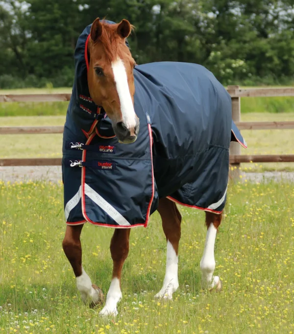 Premier Equine 200g Turnout Rug with Snug-Fit Neck Cover -Buster Storm 
