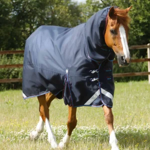 Premier Equine 200g Turnout Rug with Snug-Fit Neck Cover -Titan Storm