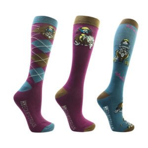 Hy Equestrian Thelwell Collection Socks -Pony Friends (Pack of 3)