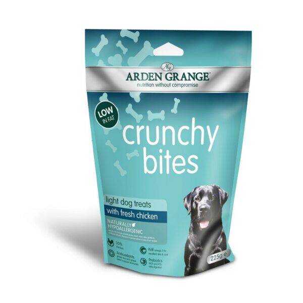 Arden Grange Crunchy Bites Dog Treats Light 225g 
